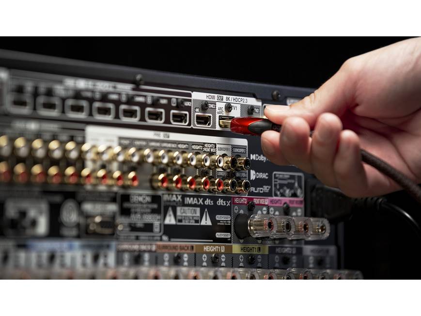 Denon AVR-X6800H 11.4-channel home theater receiver with Dolby