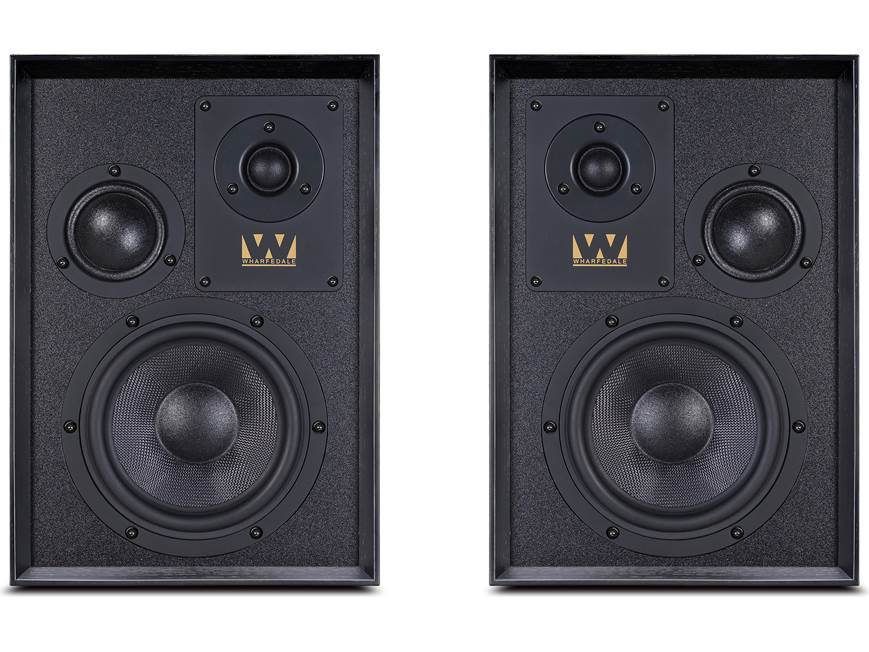 Wharfedale Super Denton (Black Oak) Vintage-style bookshelf