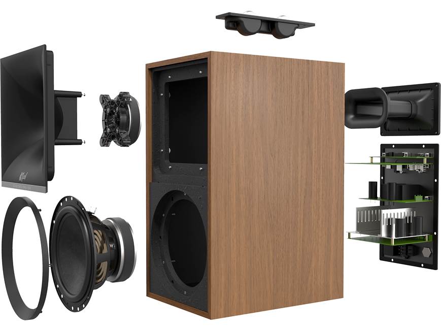 Klipsch The Sevens (Walnut) Powered stereo speakers with Bluetooth