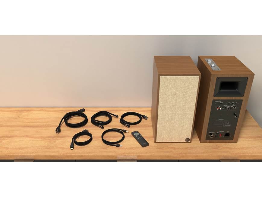Klipsch The Sevens (Walnut) Powered stereo speakers with Bluetooth