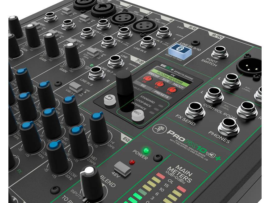 Mackie ProFX10V3+ 10-channel mixer with enhanced effects