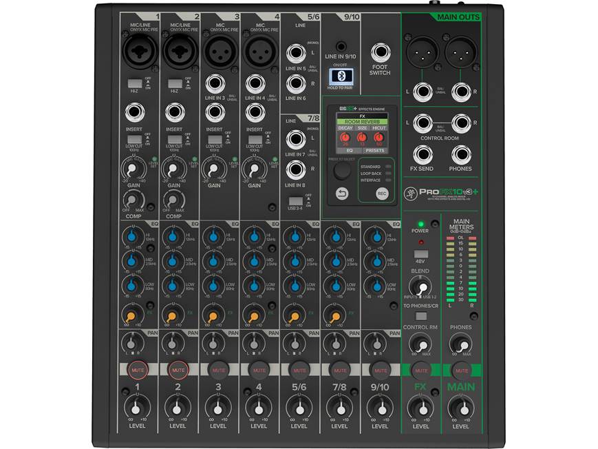Mackie ProFX10V3+ 10-channel mixer with enhanced effects