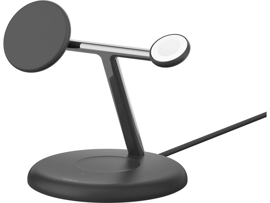 Belkin BoostCharge Pro (Black) 3-in-1 wireless charging stand with