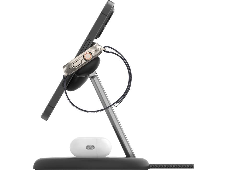 Belkin BoostCharge Pro (Black) 3-in-1 wireless charging stand with