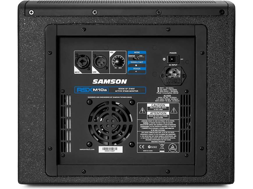 Samson RSXM10A 800-watt powered stage monitor with 10