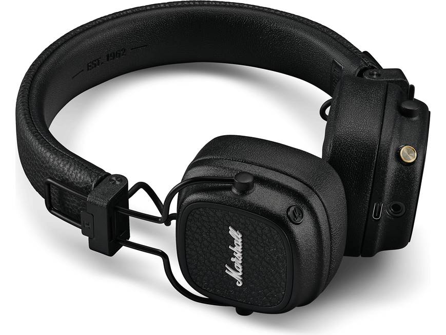 Marshall Major V (Black) Wireless on-ear Bluetooth® headphones