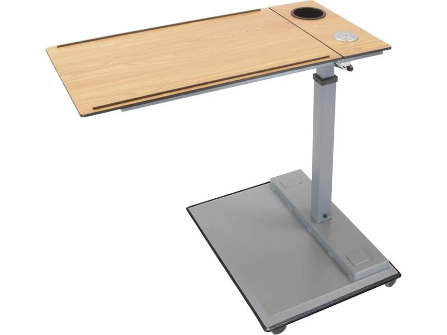 Close-up of the WiseLift table top with cup holder