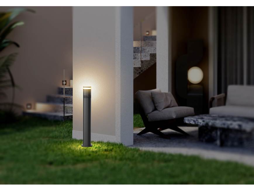 OSD Nero Eclipse25 Bollard Outdoor landscaping speaker with LED