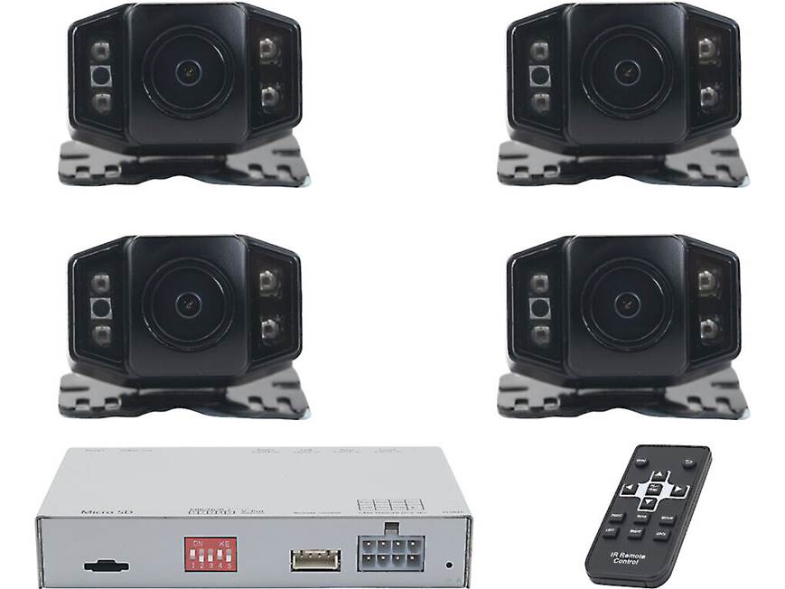 Echomaster EMUBCAMKIT Universal under-body camera kit with four