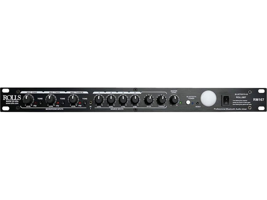 Rolls RM167 Bluetooth-capable commercial mic/source mixer