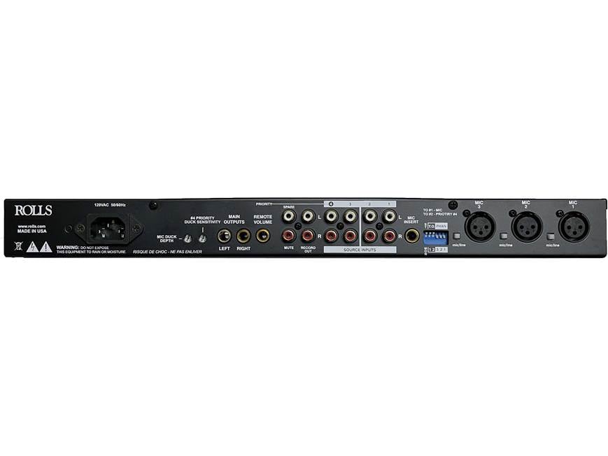 Rolls RM167 Bluetooth-capable commercial mic/source mixer - Thumbnail 4