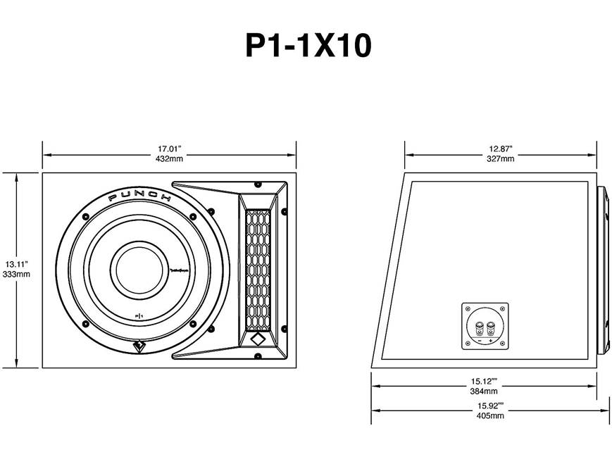 Rockford Fosgate P1-1X10 Punch P1 10