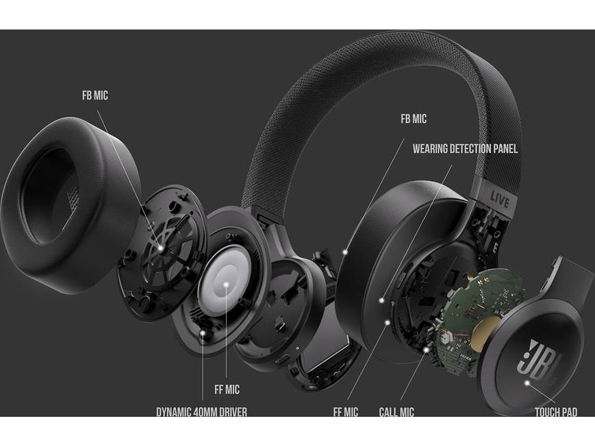 JBL Live 770NC (Black) Over-ear wireless Bluetooth® noise