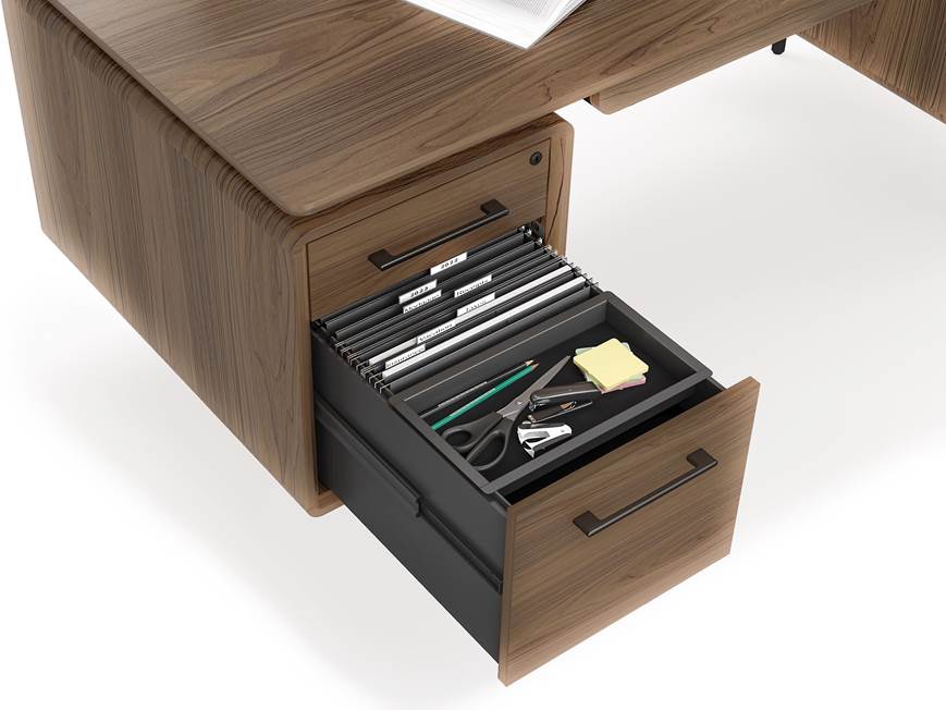 Under-desk file organizers and drawers