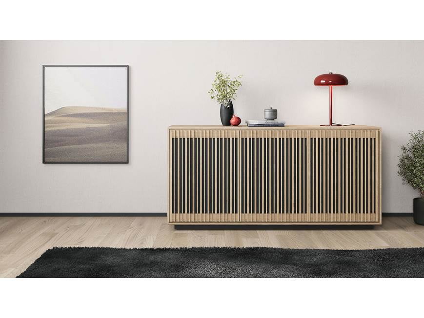 Sideboard in room with decor