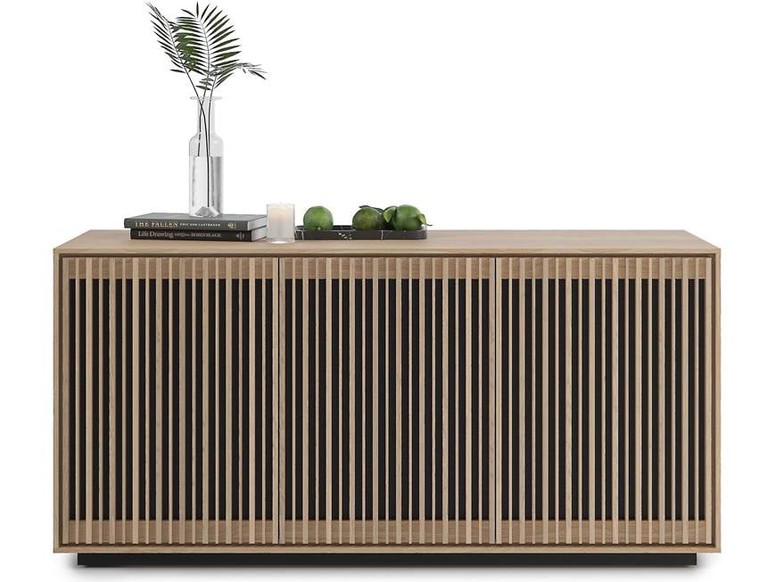 Plant and decor on top of wooden cabinet