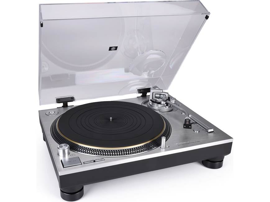 Technics SL-1200G Grand Class silver turntable hero shot