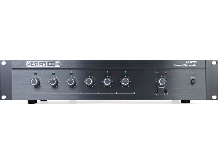 AtlasIED AA120G 6-input commercial mixer/amplifier - 120W x 1 at