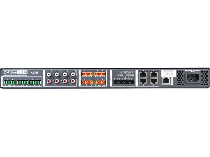 AtlasIED Atmosphere™ AZM8 10-input/8-zone commercial audio