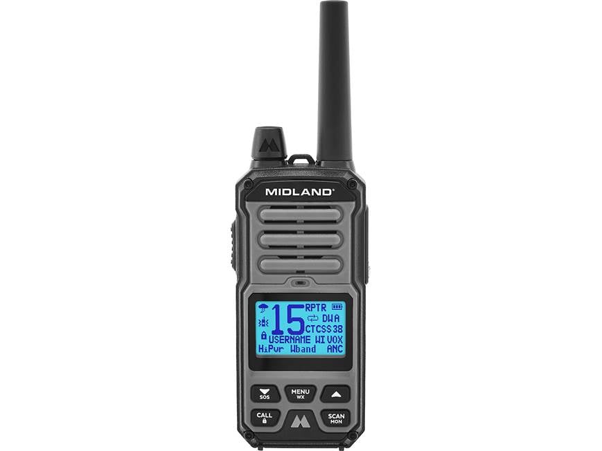 MIDLAND GXT　トランシーバー Midland GXT67 PRO Handheld 5-watt two-way GMRS radio at Crutchfield