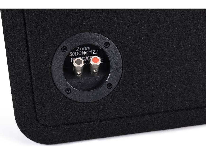 Kicker CompC 50DCWC122 2-ohm ported enclosure with two 12