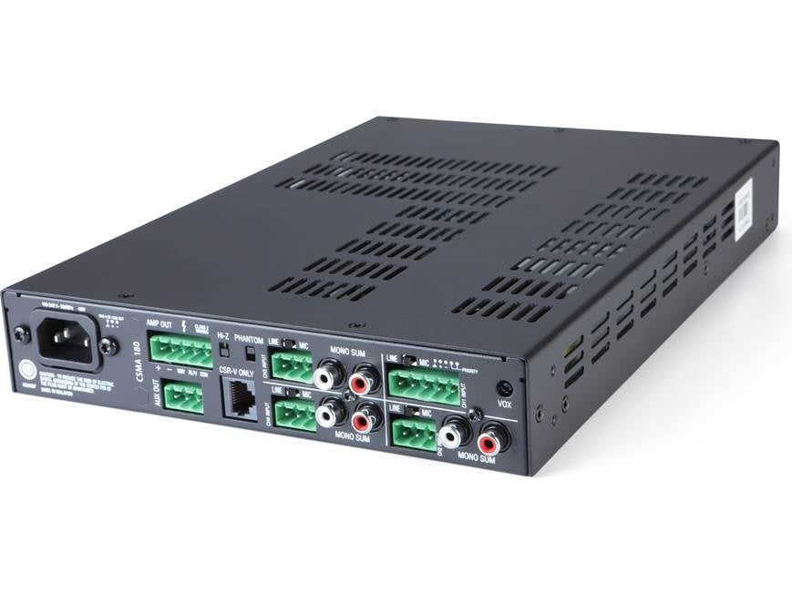 JBL CSMA 180 4-input commercial mixer/amplifier — 80W x 1 at 70V