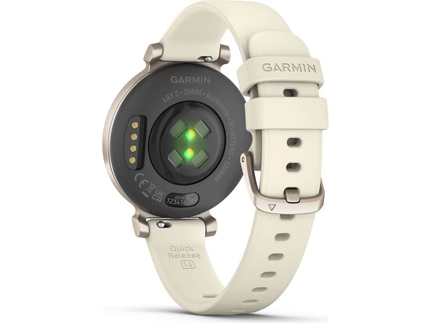 Garmin Lily 2 (Cream Gold bezel, Coconut silicone band) Smartwatch