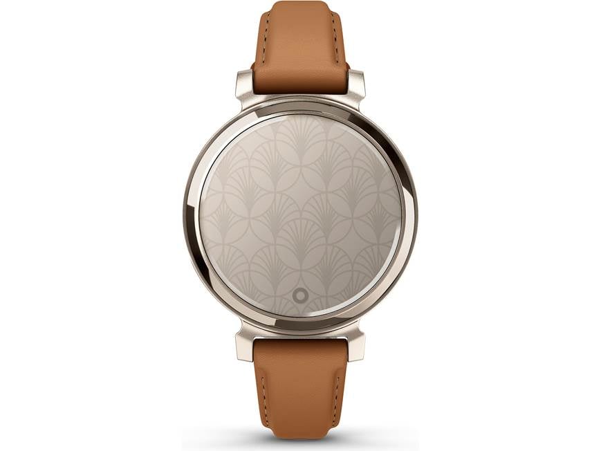 Garmin Lily 2 Classic (Cream Gold bezel, Tan leather band