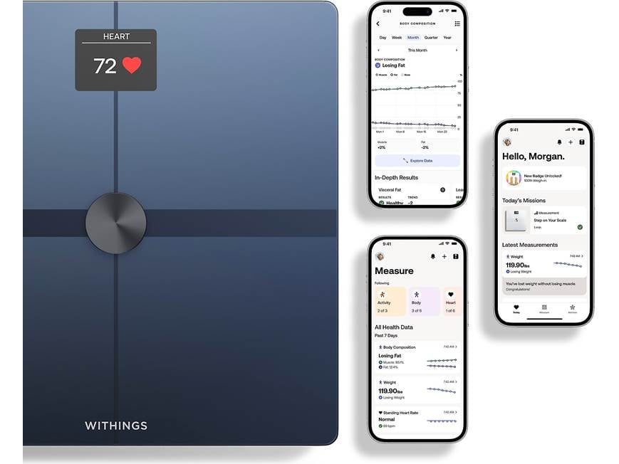 Withings Body Smart (Black) Body composition smart scale (Black