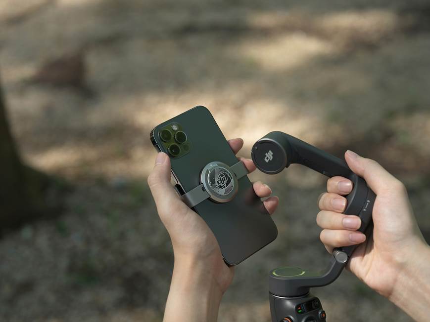 DJI Osmo Mobile 6 Handheld gimbal mount for smartphones at Crutchfield