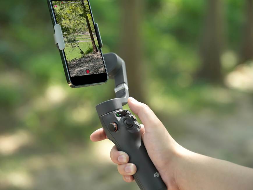 DJI Osmo Mobile 6 Handheld gimbal mount for smartphones at Crutchfield