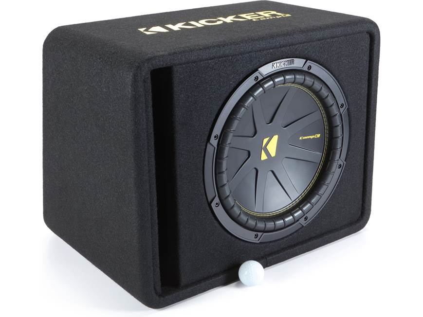 Kicker CompC 50VCWC122 2-ohm ported enclosure with one 12
