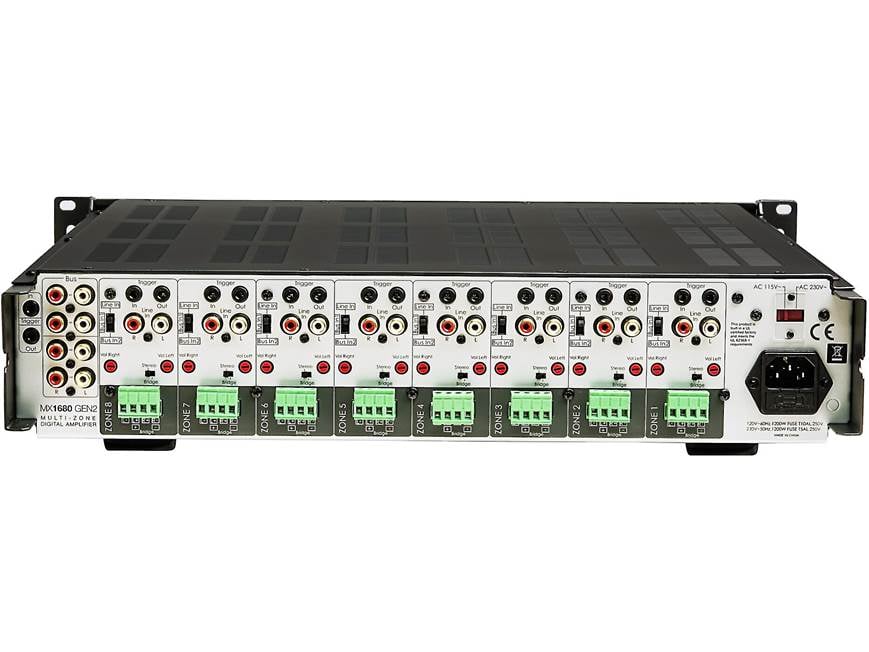 OSD MX1680 Gen2 8-zone, 16-channel power amplifier at Crutchfield