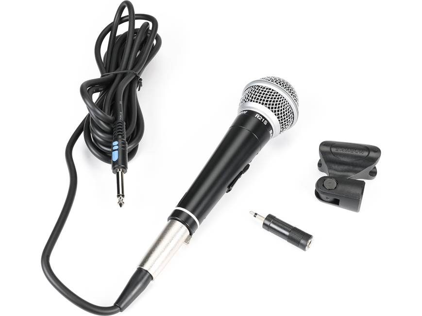 Samson R21S Cardioid dynamic microphone with on/off switch at 