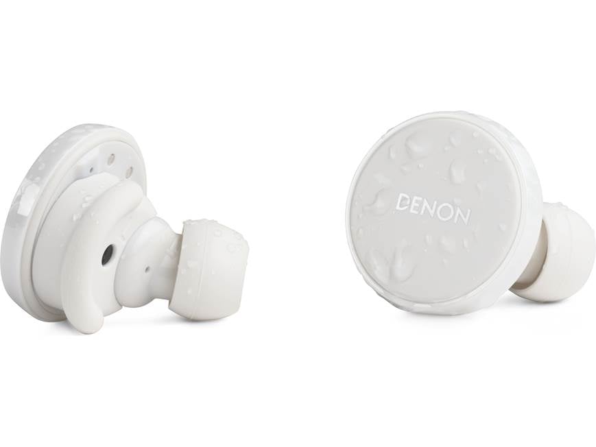 Denon PerL Pro (White) Wireless noise-canceling earbuds with