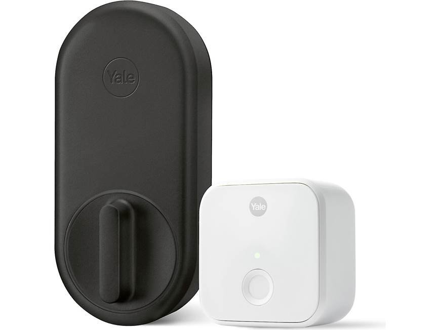 Yale Approach Lock with Wi-Fi (Black Suede) Retro-fit smart lock (Black ...