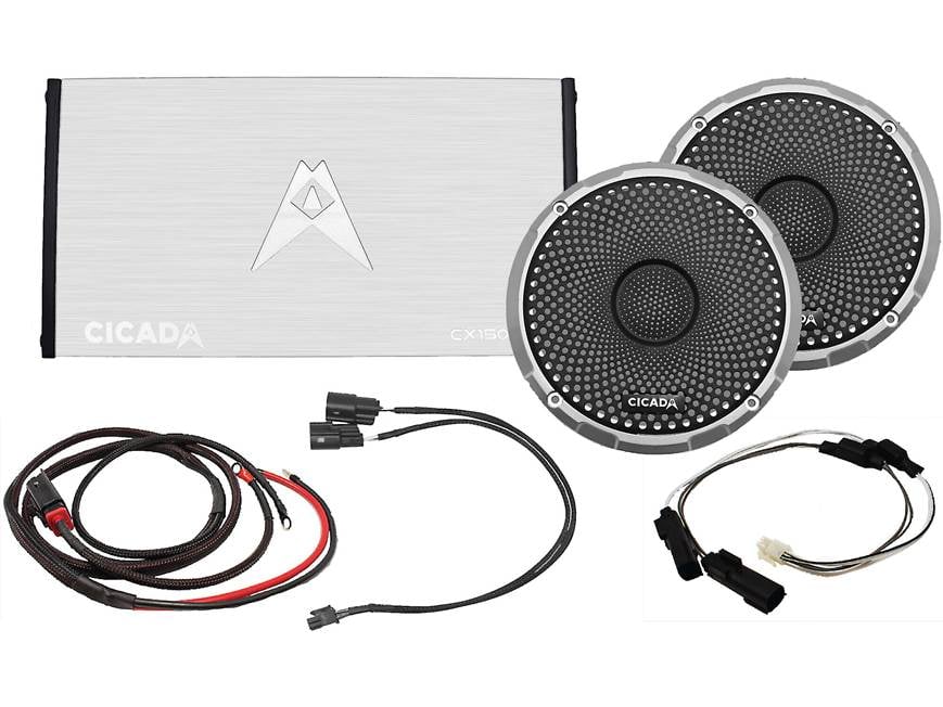 Cicada Audio 14CXCX-4X2 Audio kit with CX600.4D 4-channel amp, one