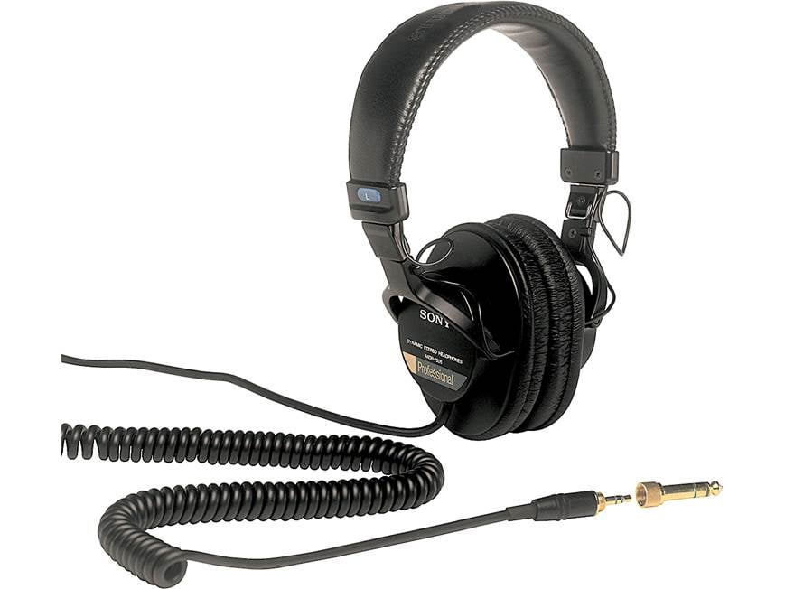 Sony MDR-7506 Closed-back studio monitor wired headphones at