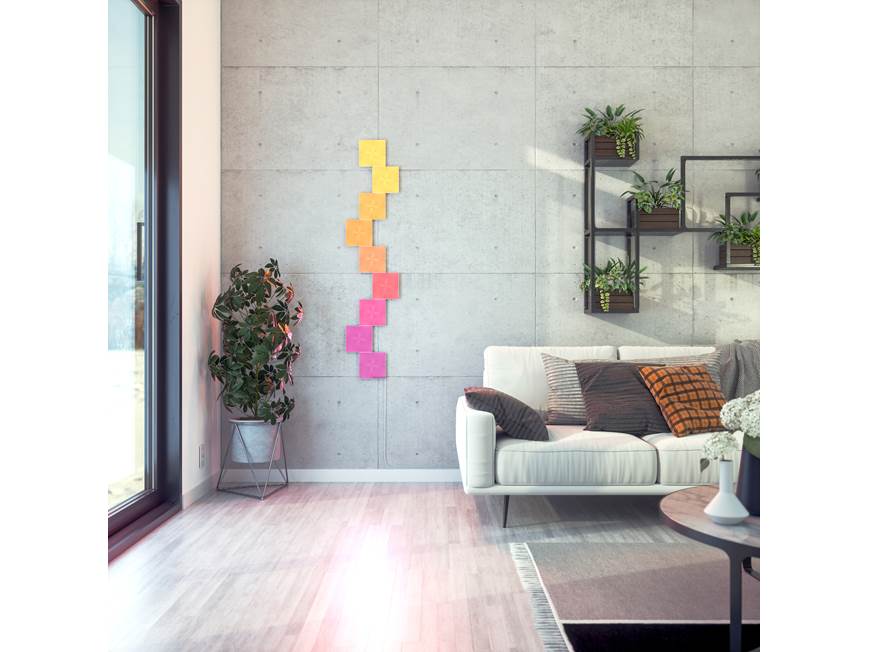 Nanoleaf Canvas Smarter Kit Base kit with 9 square smart light