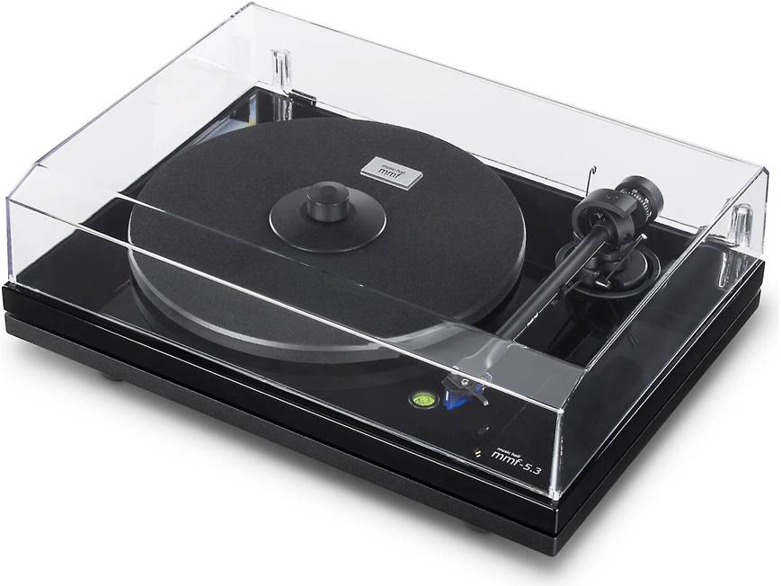 Music Hall MMF-5.3 (Gloss Black) Manual belt-drive turntable with