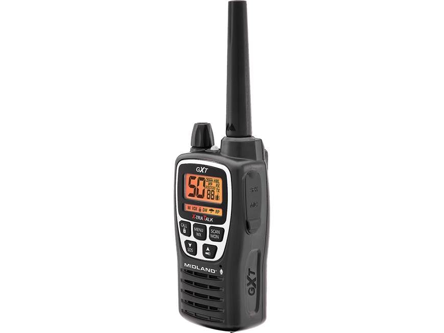 Midland GXT3000VP4 50-channel two-way radio kit with charging dock