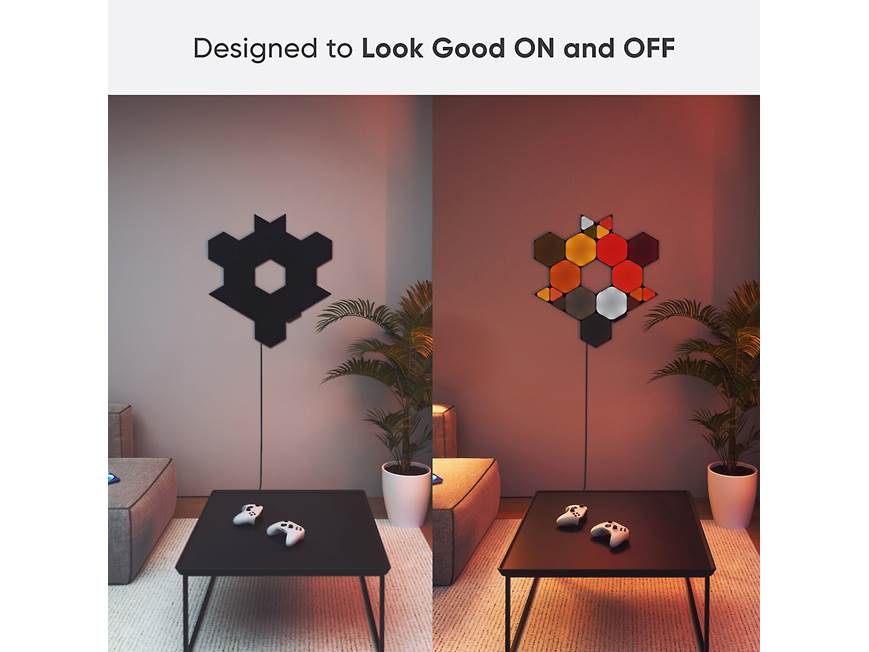 Nanoleaf Shapes Ultra Black Expansion Pack (10 Black Mini