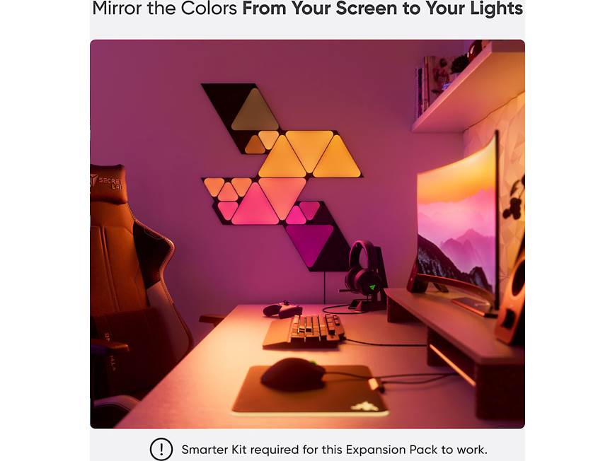 Nanoleaf Shapes Ultra Black Expansion Pack (10 Black Mini