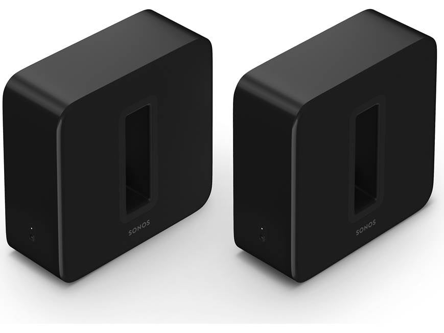 Sonos Sub (Gen 3) 2-pack (Black) Two wireless subwoofers for