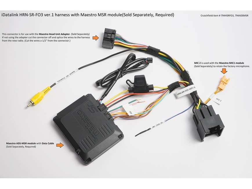 iDatalink HRN-SR-FO3 Vehicle-specific Harness ( ADS-MSR module