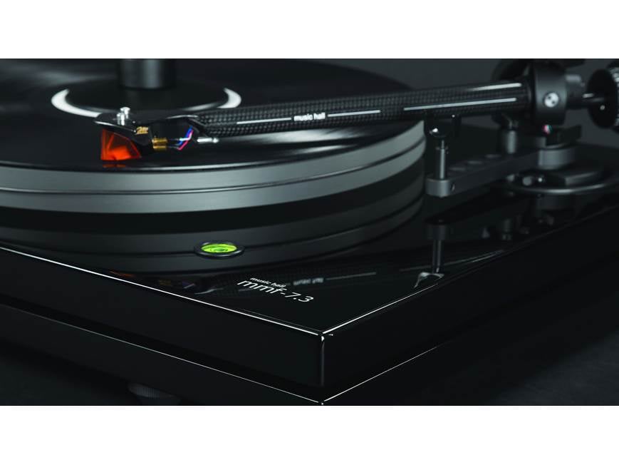Music Hall MMF-7.3 (Gloss Black) Manual belt-driven turntable with