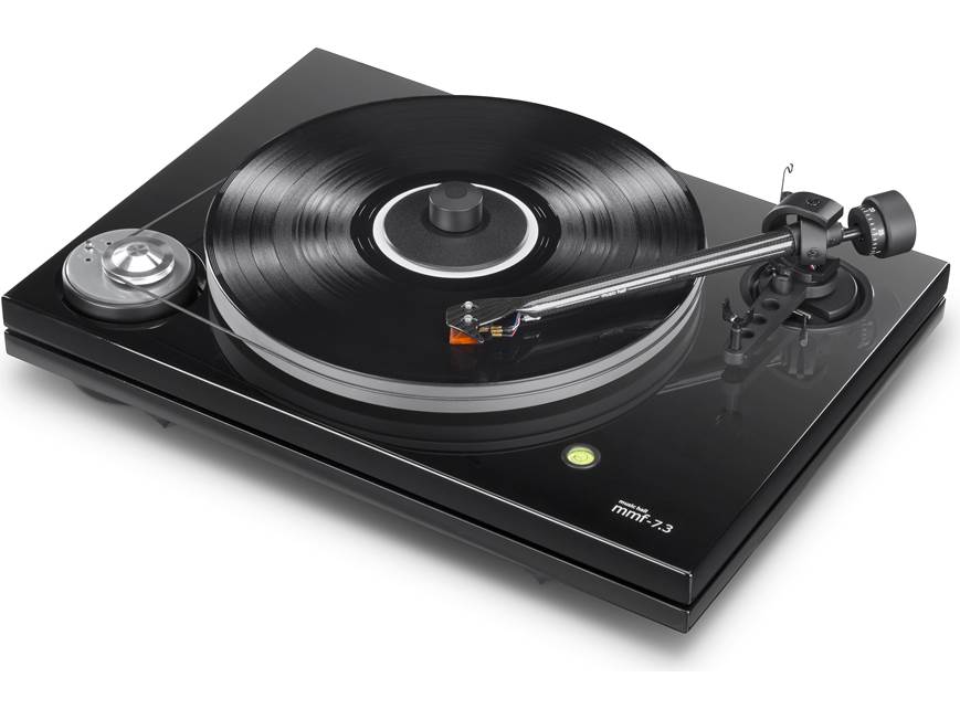 Music Hall MMF-7.3 (Gloss Black) Manual belt-driven turntable with