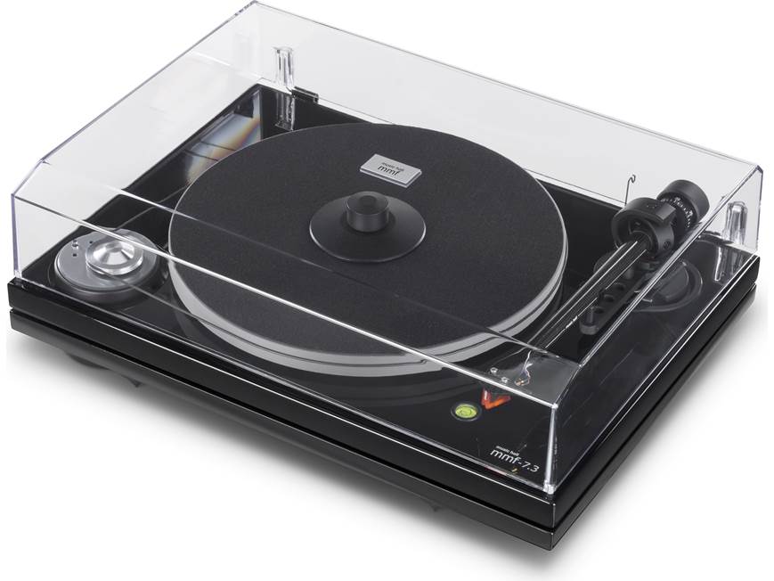 Music Hall MMF-7.3 (Gloss Black) Manual belt-driven turntable with