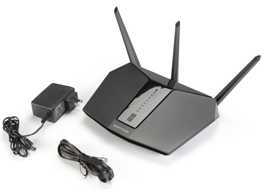 NETGEAR RAX30 Nighthawk Five-stream AX2400 Wi-Fi 6 router at