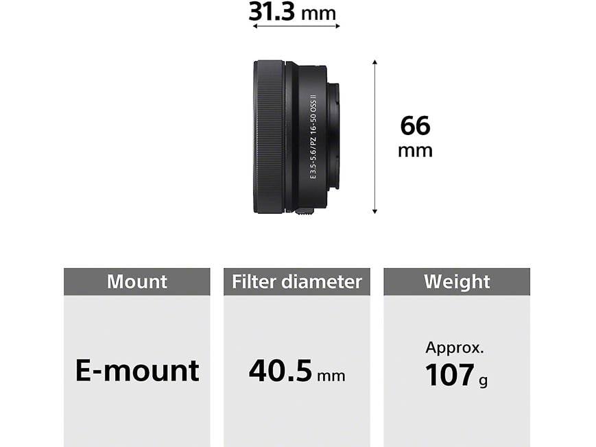 Sony SELP16502 16-50mm f/3.5-5.6 OSS II Next-gen wide-angle zoom